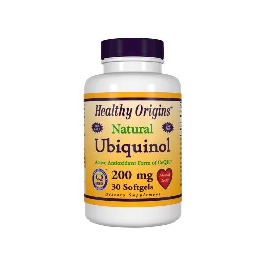Healthy Origins Natural Ubiquinol 200 mg Softgels, 30 Ct