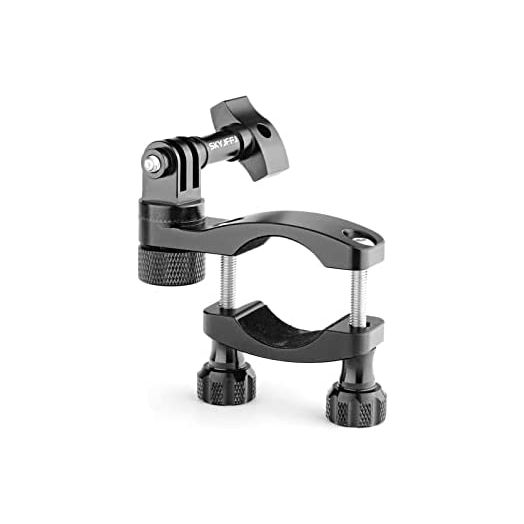 SKYJFFJ Round Tube Clip can be rotated 360°, Suitable for 0.59-1.55 inch All-Aluminum Bicycle/Motorcycle Handlebars, Selfie Sticks, Compatible with GoPro Hero 8/9/10 Black