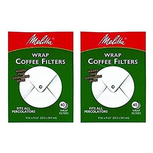 Melitta White Wrap Around Coffee Filter for Percolator (Pack of 2)