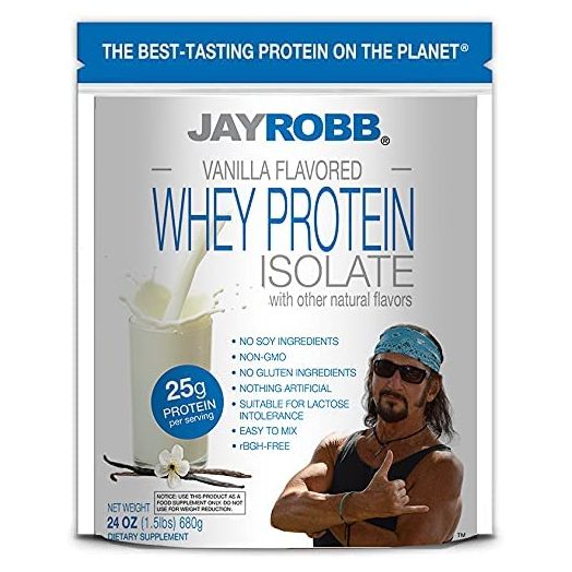 Jay Robb Whey Vanilla Isolate Protein Powder, Low Carb, Keto, Gluten Free
