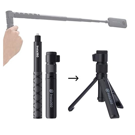 Handheld Camera Selfie Stick and Tripod for Insta360 Bullet Time Bundle,Compatible with Insta360 X3/ One X2/One RS/One R/One Accessories