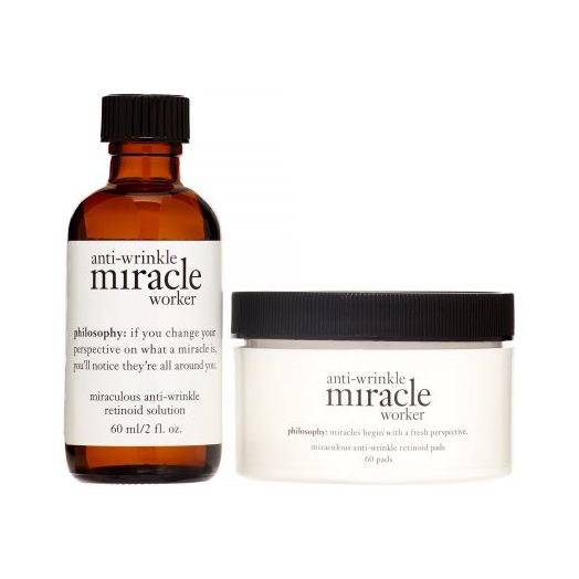 Philosophy miracle worker anti-aging retinoid pads and solution kit