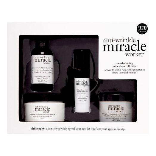Philosophy Anti-Wrinkle Miracle Worker Loyalty Skincare Kit, 4 Count