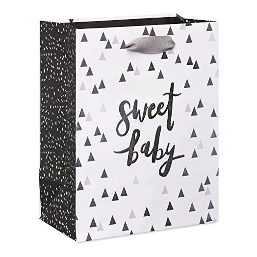 Papyrus Medium Gift Bag, (Zoo Animals with Balloons) for Baby Showers, Baby Sprinkles, New Baby, Baptisms, Christenings and All Baby Occasions (1 Bag)
