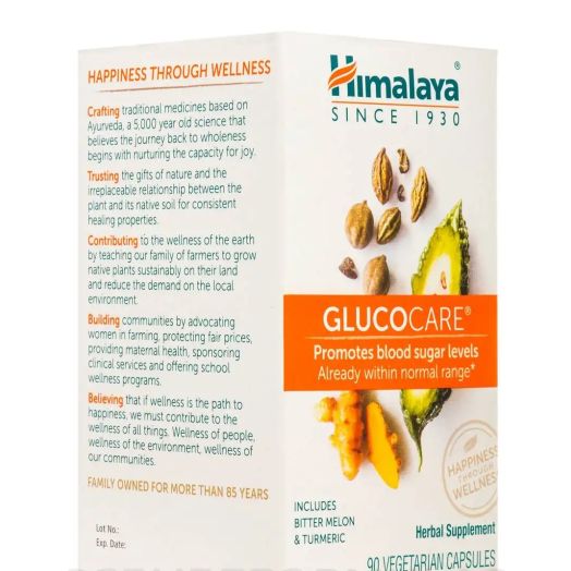 Himalaya Herbal Healthcare GlucoCare - 90 Vegetarian Capsules