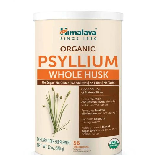 Himalaya Herbal Healthcare Organic Psyllium Whole Husk - 12 oz (340 Grams)