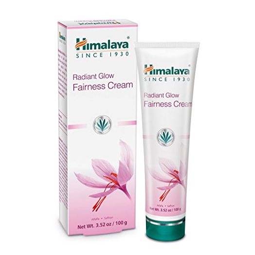 Himalaya Radiant Glow Fairness Cream for Dark Spots, Eye Bags and Under Eye Circles, Free from Parabens and Bleach, Moisturizing and Brightening Cream with Saffron and Alfalfa, 3.52 oz (100 g)