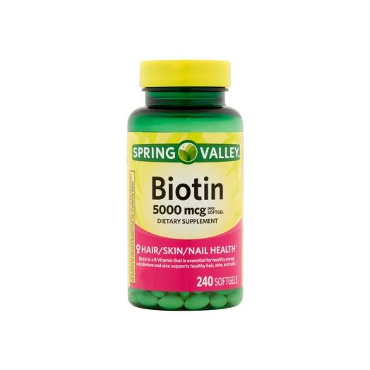 Spring Valley Biotin Softgels, 5000 mcg, 240 Ct