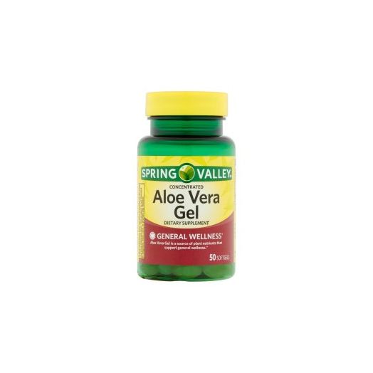 Spring Valley Aloe Vera Softgels, 25 mg, 50 Ct