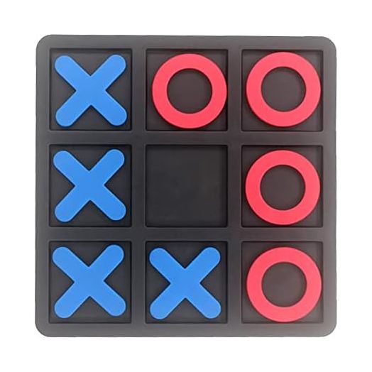 Tic Tac Toe Board Game,Tic Tac Toe Family Game, Classic Board Game, Classical Family Board Game,Children's Tic Tac Toe Game, Plastic tic tac Toe Game, Board Size 15 X 15 cm