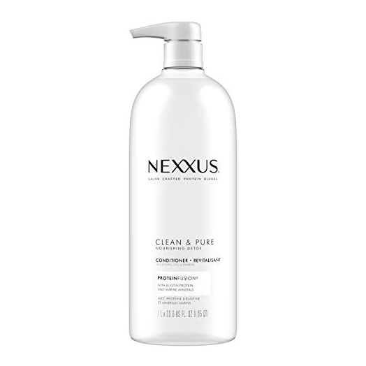 Nexxus Clean and Pure Conditioner For Nourished Hair With ProteinFusion Silicone, Dye And Paraben Free 33.8 oz