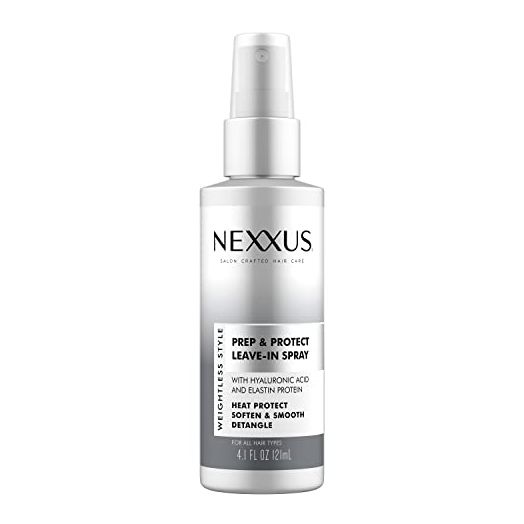 Nexxus Prep and Protect Leave-In Spray Leave-in Conditioner Spray Weightless Style Detangler Moisturizer, Detangler and Heat Protectant 4.1 oz