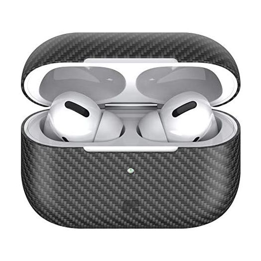 Foam Masters Genuine Carbon Fiber (Matte) Case for AirPods Pro - Extreme Slim - Ultra Protection