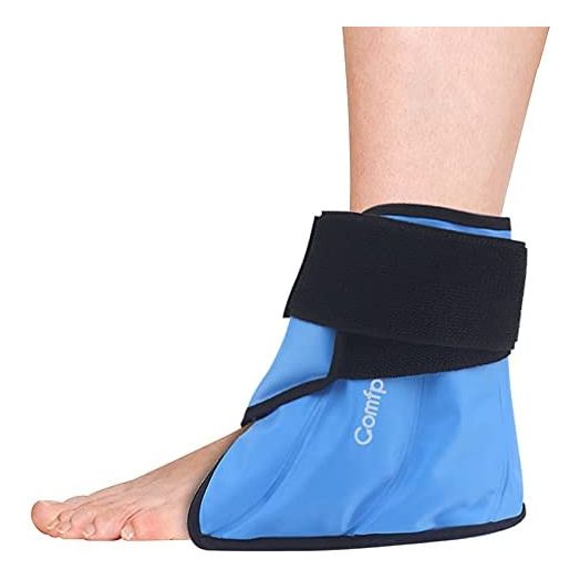 Comfpack Heel Ice Pack for Pain Relief, Hot Cold Therapy Foot Ankle Ice Pack Wrap for Plantar Fasciitis, Achilles Tendonitis, Ankle Sprain, Swelling Foot, Heel Spur, Sport Injuries