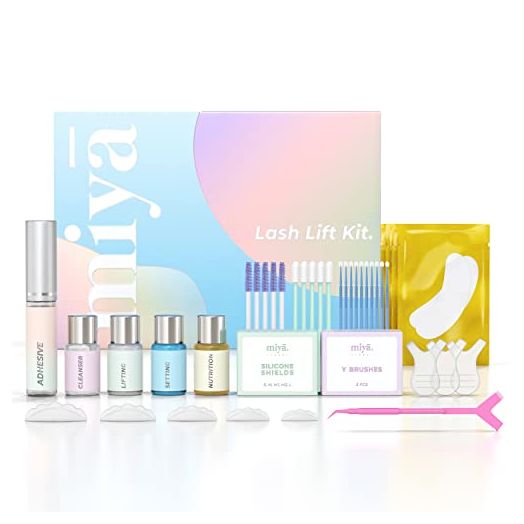 MIYA LASH Lash Lift Kit | Keratin Eyelash Perm Kit | Semi Permanent LVL Curling & Lifting Eyelashes | Includes All Tools & Accessories | Professional Result | Home & Salon Use | Vegan Eyelash Lift Kit