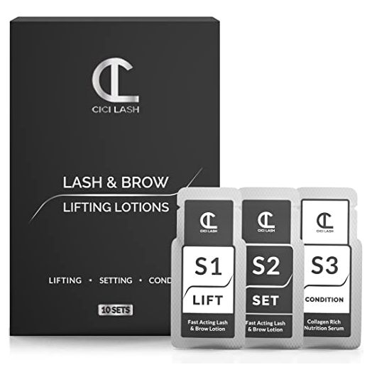 10 Sets Of Lash Lift & Brow Lamination Lotions For Professionals | Instant Perming, Lifting & Curling for Eyelashes & Eyebrows | Professional Salon Results Lasting 6-8 Weeks | Semi Permanent Salon Grade Supplies For Beauty Treatments | 10 Treatments