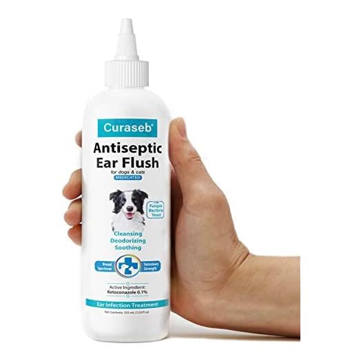 BEXLEY LABS Curaseb Cat & Dog Ear Infection Treatment - Stops Infections, Inflammation & Itchiness, Veterinary Strength