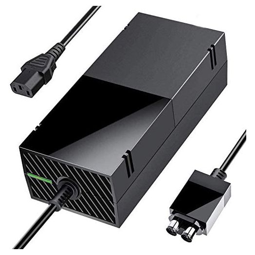 Xbox One Power Supply Brick, AC Adapter Cable Replacement Kit for Xbox One Console Games, Auto Voltage 100-240V, Black