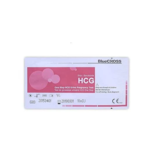 BlueCROSS 10 miu Early Pregnancy test strips (HCG test strips) (Pack of 10 )