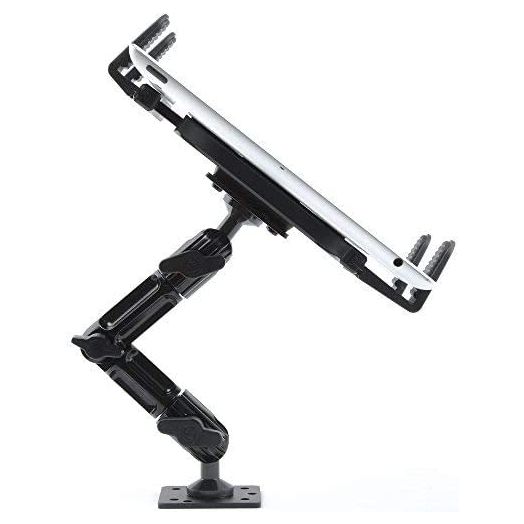 Industrial Metal Drill Base Tablet Mount - By TACKFORM [Enduro Series] - iPad Holder for wall or truck. ELD Mount | Compatible with iPad Mini, IPad Pro 12.9, Galaxy S, Surface Pro & Switch