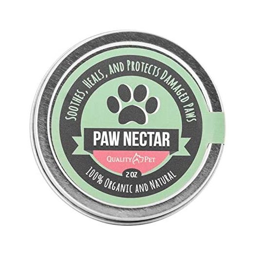 Paw Nectar Dog Paw Balm - Heals, Repairs & Restores Dry, Cracked & Damaged Paws - 100% Organic & Natural Cream Butter, Wax, Moisturizer & Protection for Dog Feet & Foot Pads - Effective & Safe - 2 Oz