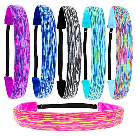 FROG SAC 6 PCS Space Tie Dye Headbands
