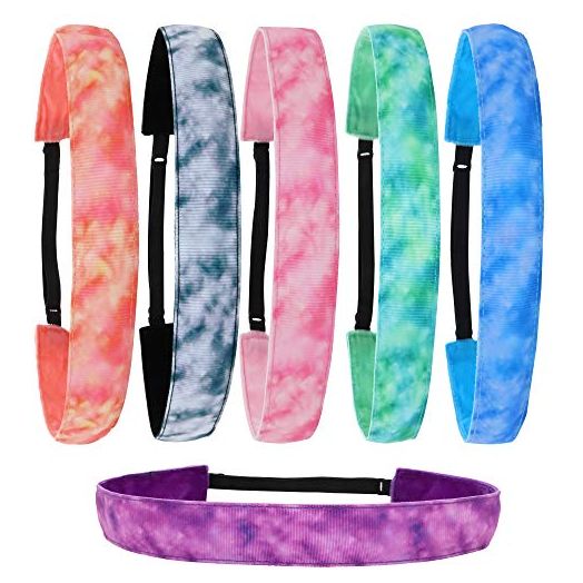 FROG SAC 6 PCS Tie Dye Headbands