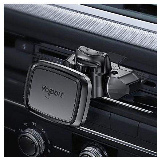 CD Slot Magnetic Phone Car Mount, volport Universal 360 Magnet CD Player Mount Cell Phone Holder for Any Cell Phone, Mini Tablets, GPS, iPhone 13 12 11 Pro Max Mini Series, Samsung Galaxy, etc.