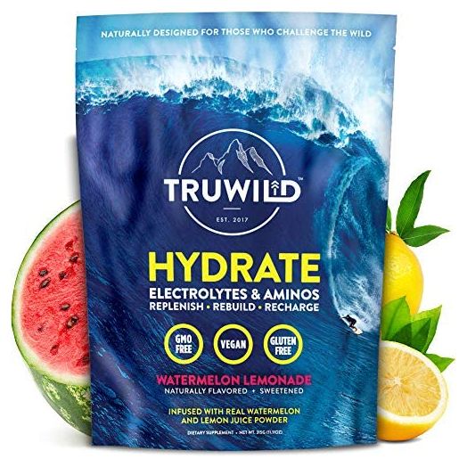 TRUWILD Hydrate Vegan Electrolyte + Amino Acid Drink Mix Powder
