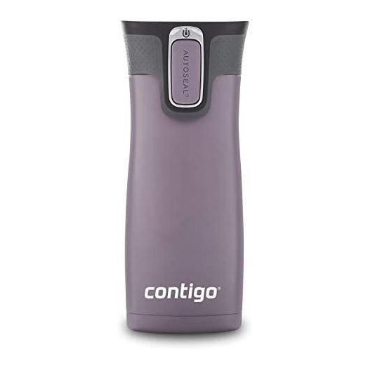 Contigo Autoseal West Loop Vacuum-Insulated Stainless Steel Travel Mug, 16 Oz, Dark Plum