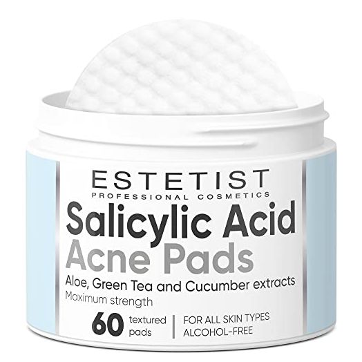 Salicylic Acid Acne Pads Maximum Strength Facial Peel Resurfacing & Exfoliating Radiance Pads Daily Skin Care Treatment ?lean Pores Blackheads Prevention Face Wash Wipes For Teens Women & Men 60 Count