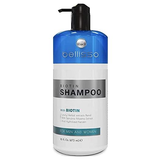 BELLISSO Biotin Shampoo for Hair Growth, Thickening Anti Hair Loss Shampoo Treatment