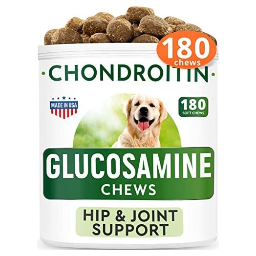 BARK&SPARK Glucosamine Dog Chews - Joint Pain Relief Supplement - Advanced Hip & Joint Support Formula with Chondroitin, MSM, Omega-3 - Hip & Joint Care - Made in USA