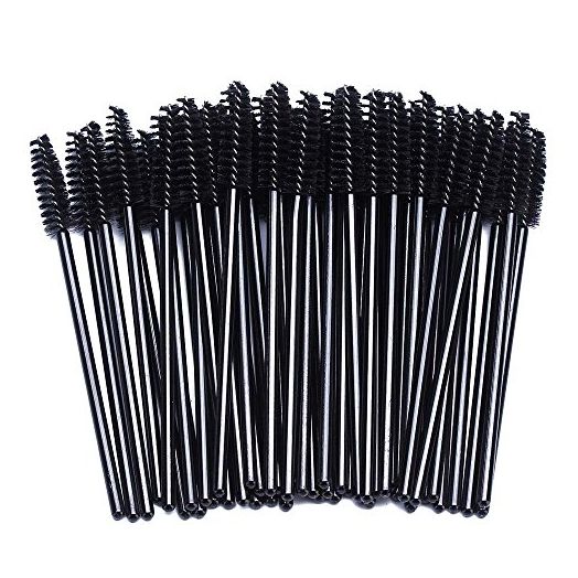 BTYMS 100 Pcs Disposable Eyelash Spoolies Brush Mascara Applicator Lash Wand Lashes Brush Eyebrow Spooly for Extension