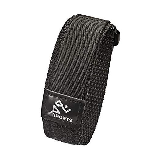 ALPINE Sporty Padded Nylon Fabric watch band - 20MM, BLACK/ BLACK