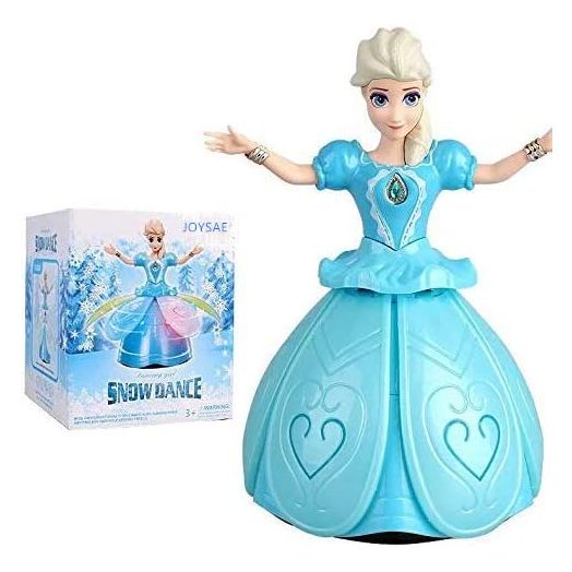 JOYSAE Battery Operated Princess Dolls Toys for Girls; Snow Dance,Dancing Girl Doll; Flashing, Singing, Dancing and Rotating; Perfect Toddler Girl Toys!! (Age 3+)