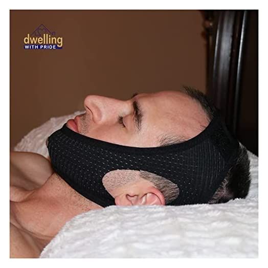 Anti Snore Chin Strap | Anti-Dry Mouth Chin Strap for CPAP Users | Stop Noise | Snoreless Sleeping Solution for Men and Women | Breathing Aid for Snoring