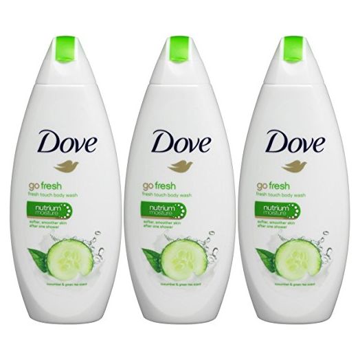 Dove Go Fresh Body Wash - International Version , 3- Count