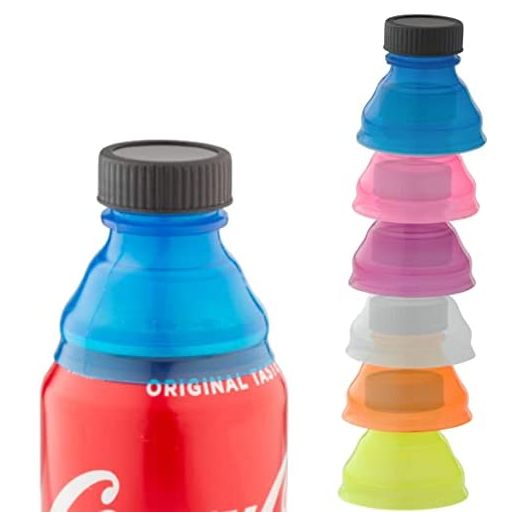 Clear Soda Can Lids (6 Pack) | Superior Can Covers For Soda, Beer, Energy Drinks, Juice, Seltzer | Must-Have Picnic Accessories & Beach Gadgets | BPA-Free Reusable Fizz Lids | By Smart House Inc