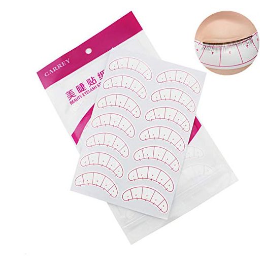 140 Pcs Paper Patches 3D Eyelash Under Eye Pads Patch Lash False Eyelash Extension Paper Patches Eye Tips Sticker Wraps Make Up Tools beauty eyelash sticker