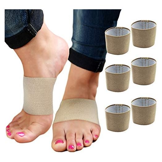 Plantar Fasciitis Arch Supports - Compression Sleeves Foot Brace For Heel Pain, Bone Spurs, Flat Feet, High Arches Copper Infused Plantar Fasciitis Relief Bands Women Men Under or Over Socks Fits Most