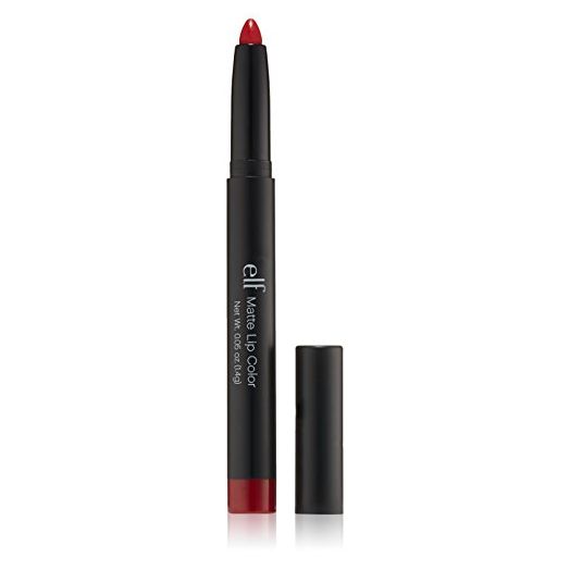 e.l.f. Matte Lip Color, Rich Red, 0.05 Ounce