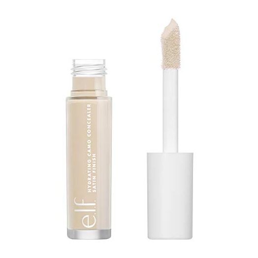 e.l.f, Hydrating Camo Concealer, Lightweight, Full Coverage, Long Lasting, Conceals, Corrects, Covers, Hydrates, Highlights, Fair Warm, Satin Finish, 25 Shades, All-Day Wear, 0.20 Fl Oz