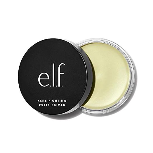 e.l.f. Acne Fighting Putty Primer, Infused with 1.8% Salicylic Acid, Prevents Breakouts & Reduces Redness, Minimizes Pores & Preps Skin, 0.74 Oz (21g)