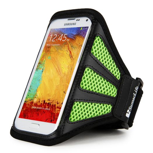 Running & Exercise Cellphone Armband for Men & Women, Fits for Samsung Galaxy S9/S9 Plus/S8/S8 Plus/S7/S6/Note 8/Note 7/Note 5/J7/J8/A8 Plus/A6 Plus and More, up to 6 Inch