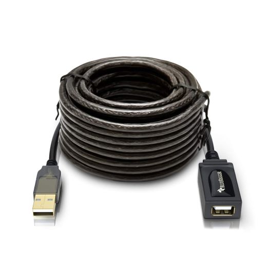 BlueRigger USB Extension Cable (32FT/10M, Long Active USB2.0 Extender, Male to Female Repeater, Data Transfer Cord)- for Game Consoles, Printer, Camera, Keyboard, Hard Drives