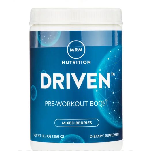 MRM Nutrition Driven Pre-Workout Boost Powder, Mixed Berries - 12.3 oz (350 Grams)