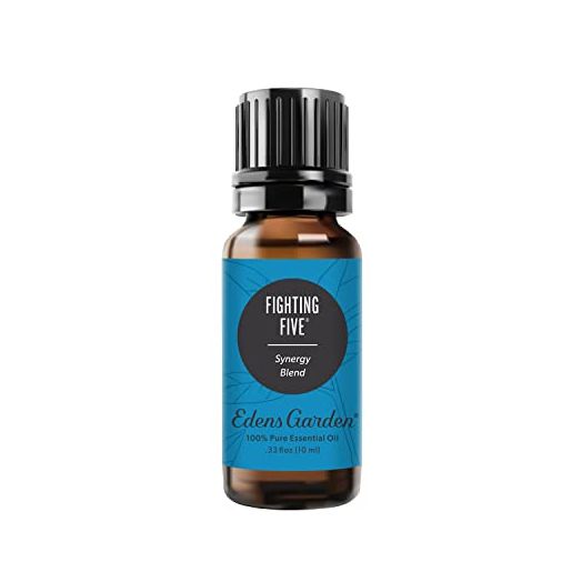 Edens Garden Fighting Five Essential Oil Synergy Blend, 100% Pure Therapeutic Grade (Undiluted Natural/ Homeopathic Aromatherapy Scented Essential Oil Blends) 10 ml