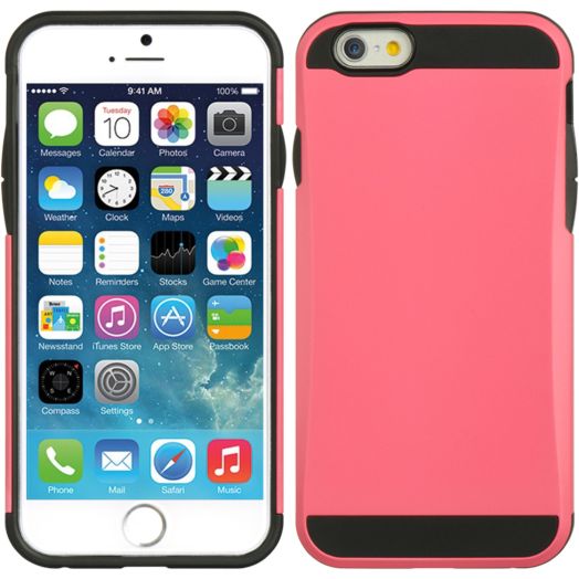 FOR IPHONE 6 / 6S (4.7) HYBRID CASE BLACK TPU+ UV PROT