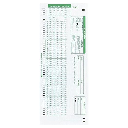 TEST-100E 882 E Compatible Testing Forms (25 Sheet Pack)